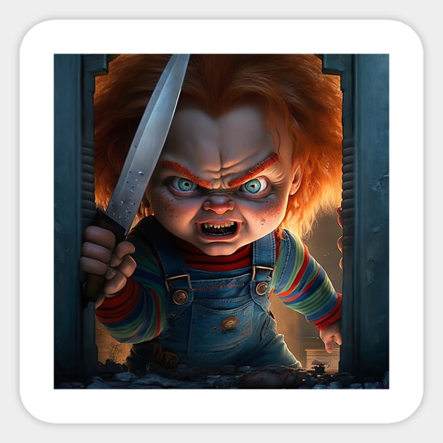 Chucky Baby Boy Sticker by The Art Syndicate 